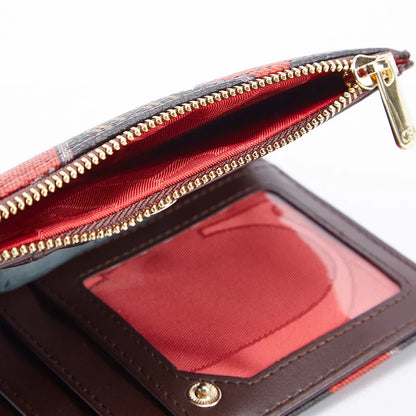 Women's Wallet CHCH Fashion Letter Cartoon Pattern Classic Retro Long Storage Wallet PVC Material Bag