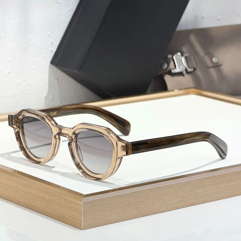 Handmade Designer Sunglasses Square for Men Women Street Fashion High Quality UV400 Classical Retro Eyeglasses with Case