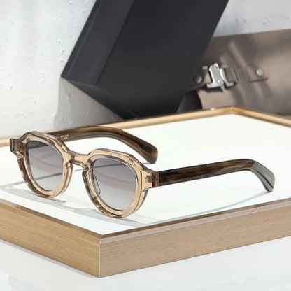 Handmade Designer Sunglasses Square for Men Women Street Fashion High Quality UV400 Classical Retro Eyeglasses with Case