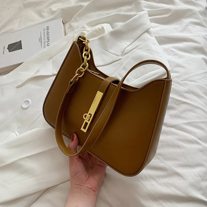 Top Quality Luxury Brand Purses and Handbags Designer Leather Shoulder Crossbody Bags for Women Dual Straps Underarm Sac A Main