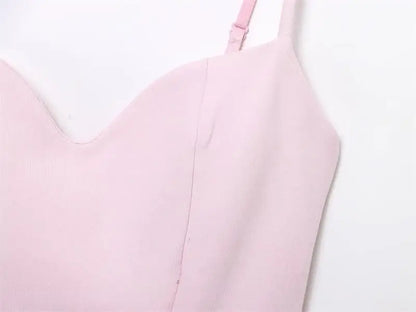 Dresses Summer Women's 2026 New Chic Slim Tube Top Elegant Mini Camisole Women's Dress Street Fashion Youth Holiday Dress