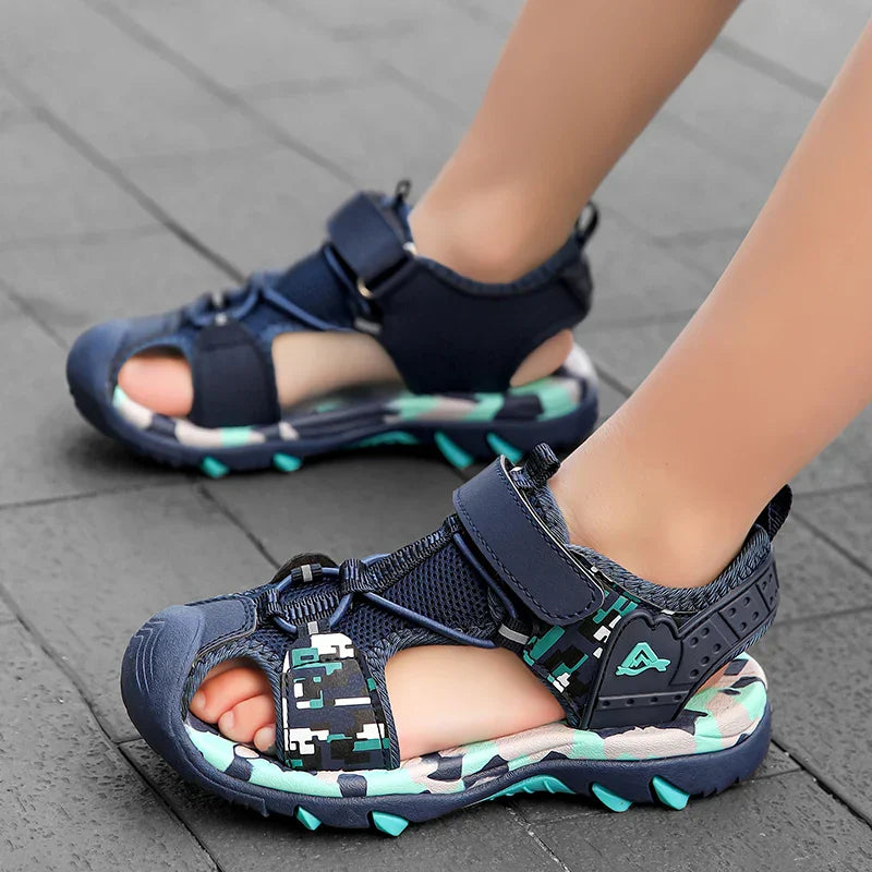 Summer Boys Sandals Casual Children Kids Outdoor Shoes Rubber School Breathable Open ToeBoy Beach Fashion Sandal