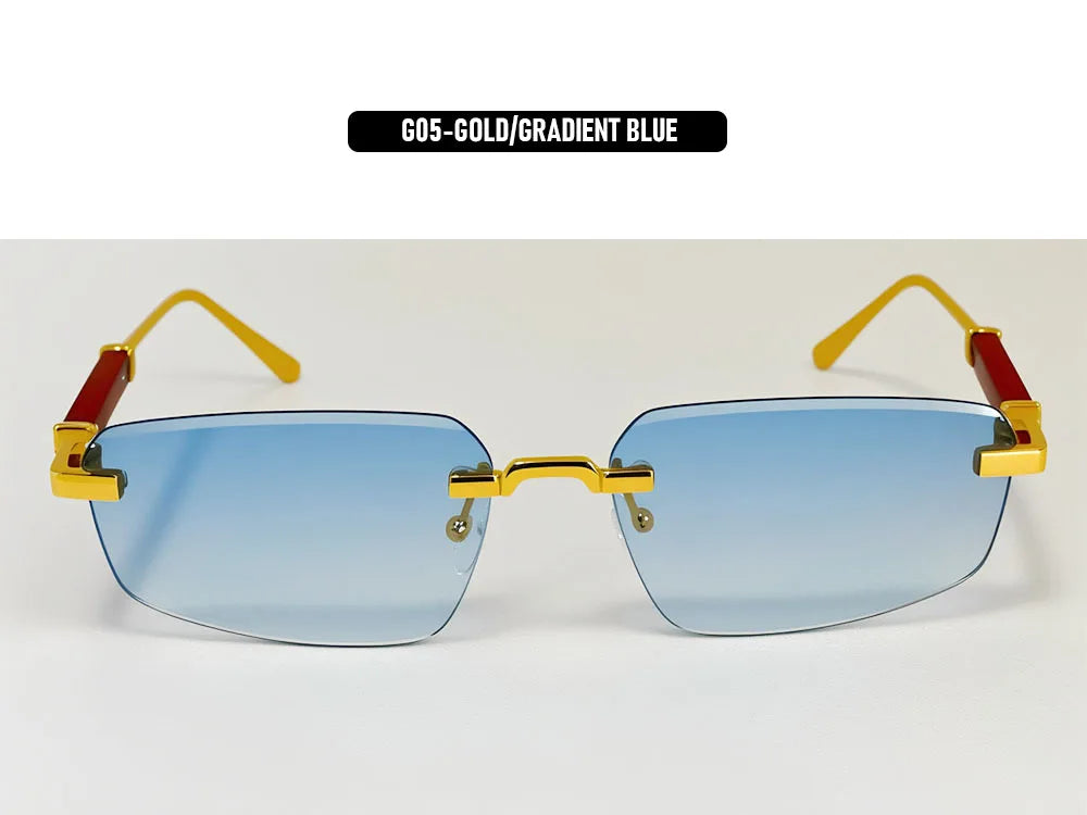 Rimless Sunglasses Women 2026 UV400 Protection Fashion Glasses Vintage Sunscreen Shades Lentes De Sol Mujer Lunette Soleil Femme