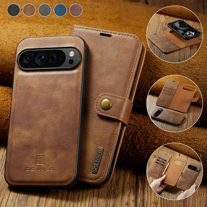 For Google Pixel 6 7 8 9 10 Pro XL/Pixel 5A 6A 7A 8A 9A Magnetic Detachable Cover 2in1 Flip Leather Wallet Phone Case