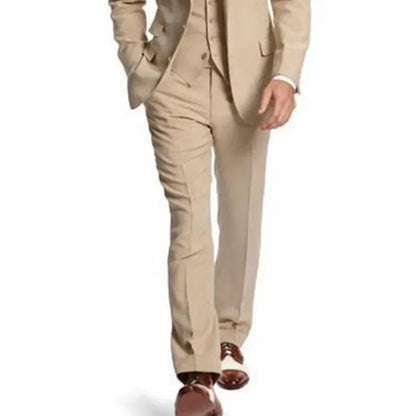 Business Party Best Men wedding Suit Peaked Lapel Two Button Custom Made Wedding Groom Tuxedos Jacket Pants Vest