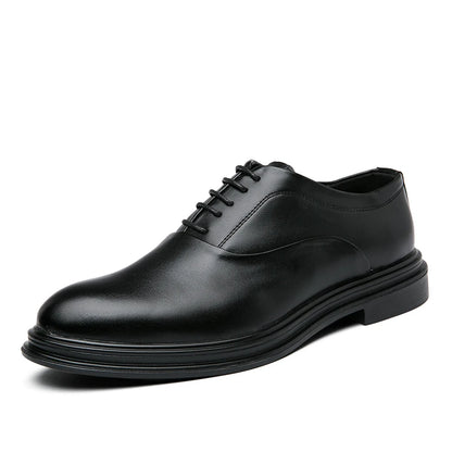 Brand Classic Derby Shoes Leather Man Business Dress Office Leather Shoes Flats Men Fashion Wedding Party Suit Club Shoe Vintage
