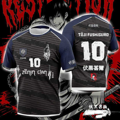 Bandai Jujutsu Kaisen Anime Character-themed Jerseys Adult Kids Athleisure T-Shirts Summer Quick-drying Soft Lightweight Comfy