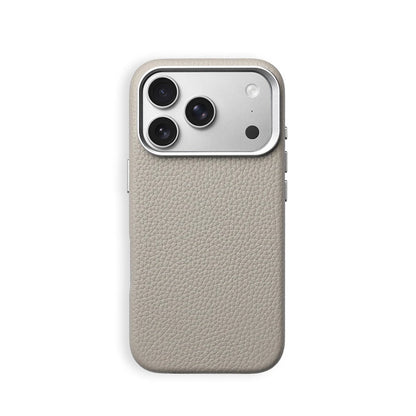 Luxury Magnetic Lychee Texture PU Leather Case For iPhone 17 16 Pro Max 15 14 13 For Magsafe Alloy Lens Shockproof Bumper Cover