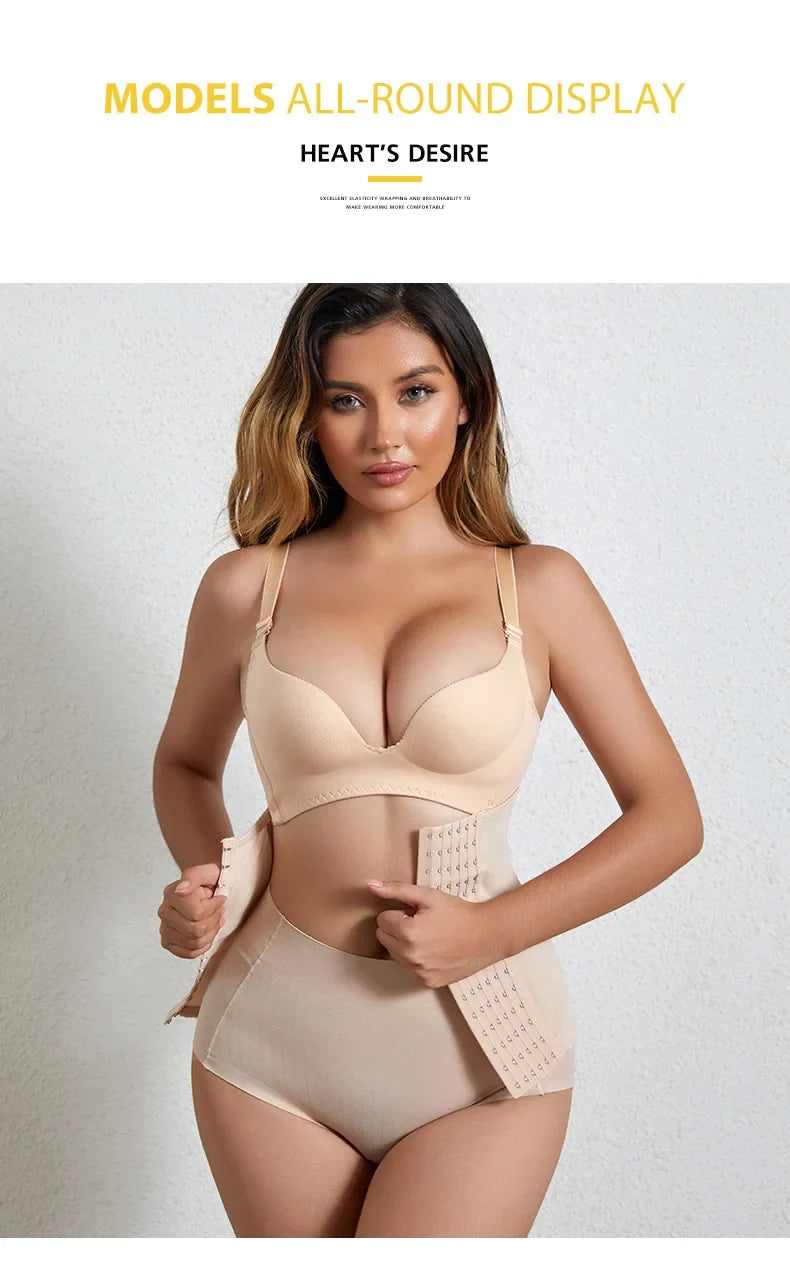 Hot Women Slimming Waist Trainer Belt Shapewear Tummy Control Belly Cincher Body Shaper Fat Compression Girdles Faja Firm Corset