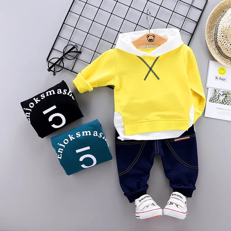 New Spring Autumn Baby Girl Clothes Kids Boys Outfits Children Hoodies Pants 2Pcs/Sets Toddler Casual Costume Infant Tracksuits