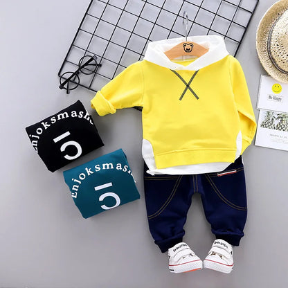 New Spring Autumn Baby Girl Clothes Kids Boys Outfits Children Hoodies Pants 2Pcs/Sets Toddler Casual Costume Infant Tracksuits