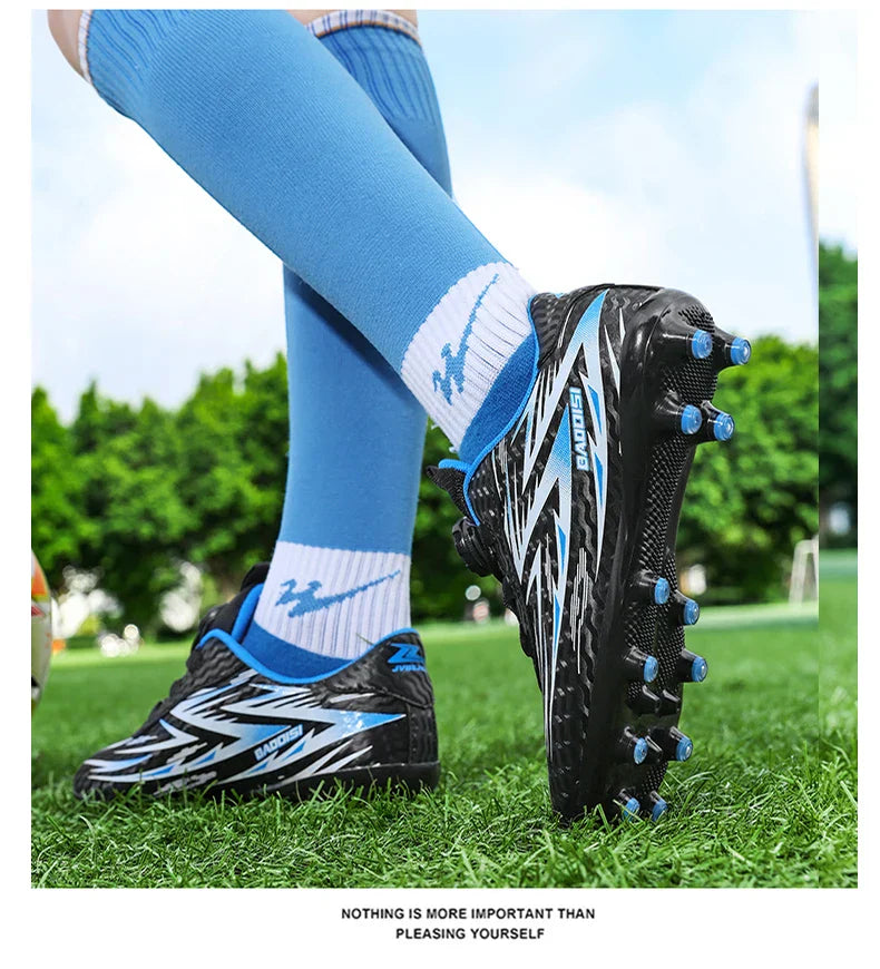 Kids Soccer Cleats Boys Football Boots Children Training Shoes Youth Ultralight Non-slip Sports Sneakers Breathable Comfortable