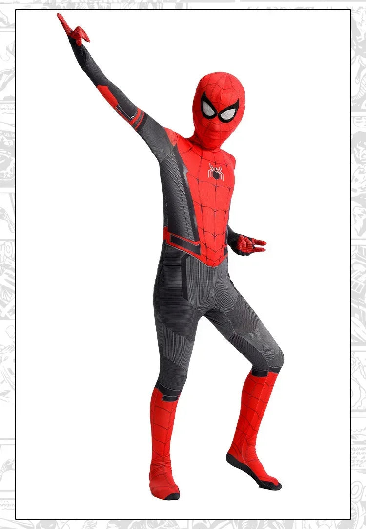 Spiderman Costume Spider Man Black Panther Iron Man Spider Gwen Cosplay Zentai Jumpsuit Bodysuit Halloween Costume Adult Child