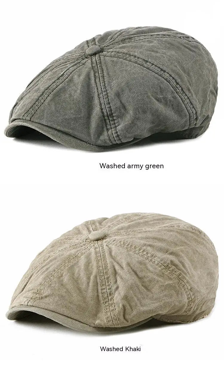 Men's Women's Beret Hat New Fashion Newsboy Caps Outdoor Streetwear Washed Denim Peaked Cap Casual Vintage Boina Hatss