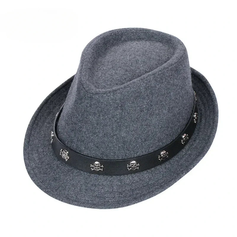Winter Solid Fedoras For Men Top Jazz Hat Adult Bowler Hats Classic Version Chapeau Hats