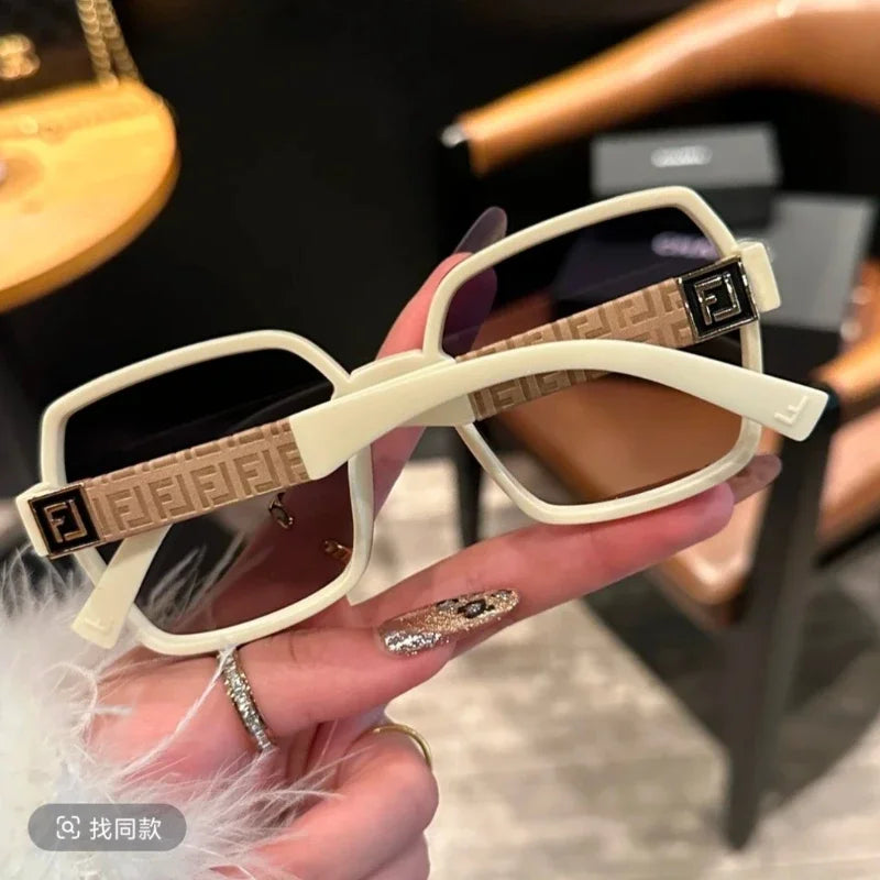F New Fashion UV400 Sunglasses Women's Light Luxury Sunglasses High Quality Personality Trend Women's Men's Ladies Sun Glasses