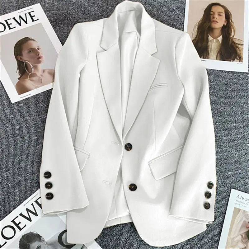 New Spring Suit 2025 Suit Jacket for Women with Small Temperament and High-end Feel Loose Casual Chic Elegant Fashion Coat Top