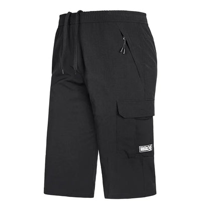 Mens Summer Shorts 2024 Large Size 5xl 6XL 7XL 8XL Quick Dry Breeches Bermuda Male Elastic Stretch Zipper Pocket Long Short Men