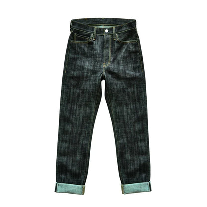 308XX-BO-Wind Jeans for Men Furinkazan Selvedge raw denim Jeans Mens Jeans 66 MODE Fit 16.8 OZ Silver-plated Buttons