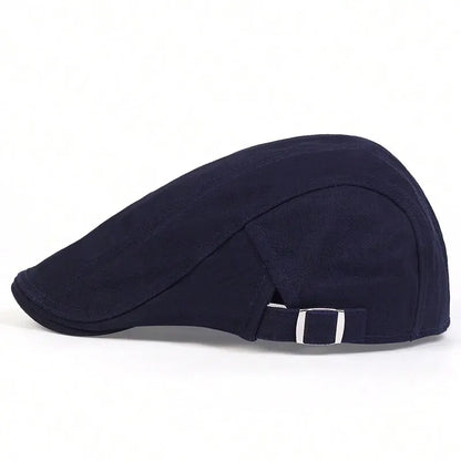 Men Light Board Solid Color Newsboy Caps British Painters Hats Spring and Summer Adjustable Flat Cap Hip Hop Berets