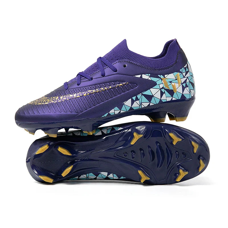 New Kid Match Boys Football Boots Sports Shoes Match Soccer Shoes Outdoor Sneakers Professional Non-Slip Comfortable Unisex