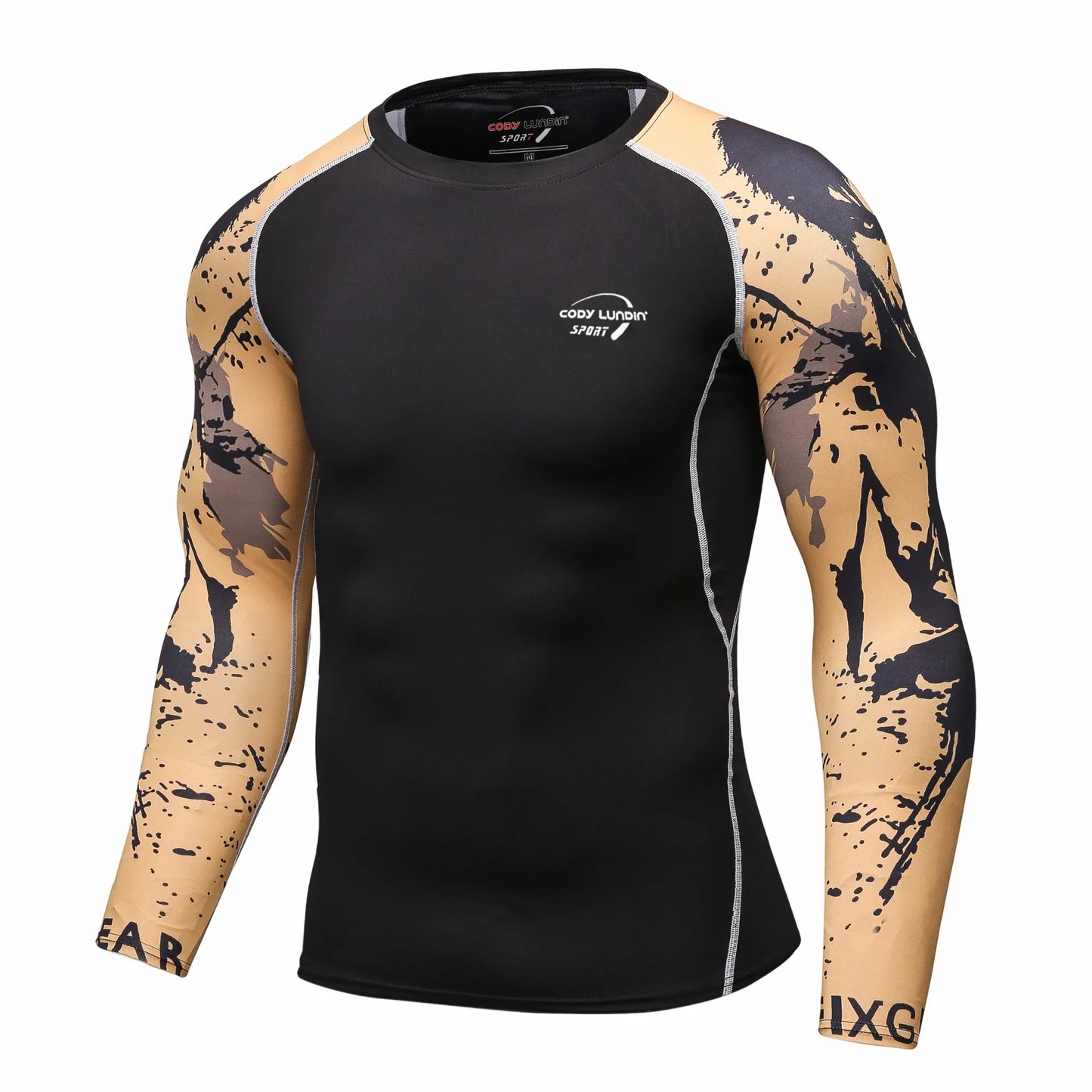 Cody Lundin Men Long Sleeve Compression Athletic Workout Shirt Water Sports UPF 50+ Rash Guard High Quality Jiu Jitsu Gi BJJ Top