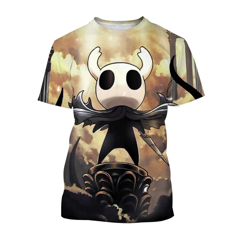 Game Hollow Knight 3D Print T-Shirts Summer Men Women Casual Fashion Oversized Short Sleeve T Shirt Male Tees Tops Man Clothing