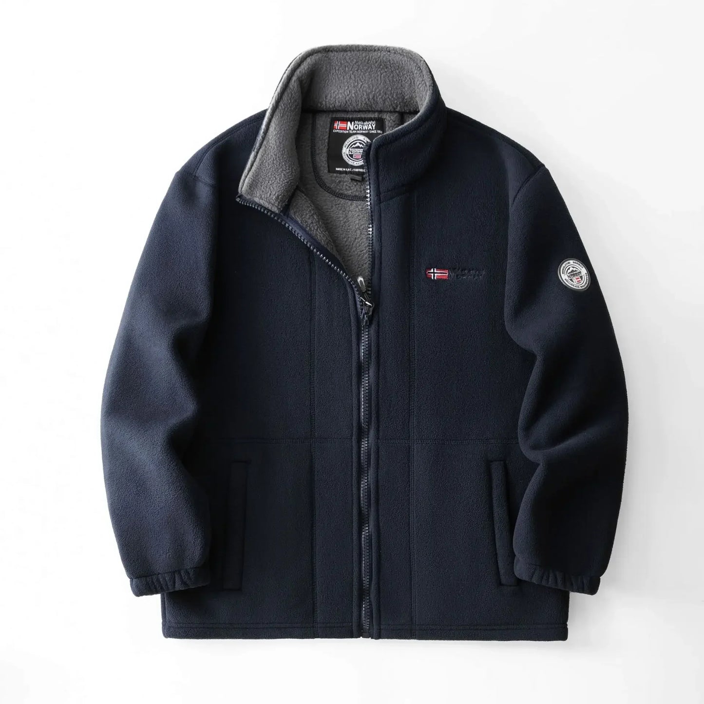 Thickened Double - Sided Polar Fleece Jacket for Men | Autumn/Winter Warm Casual Loose Fit Big Size Coat