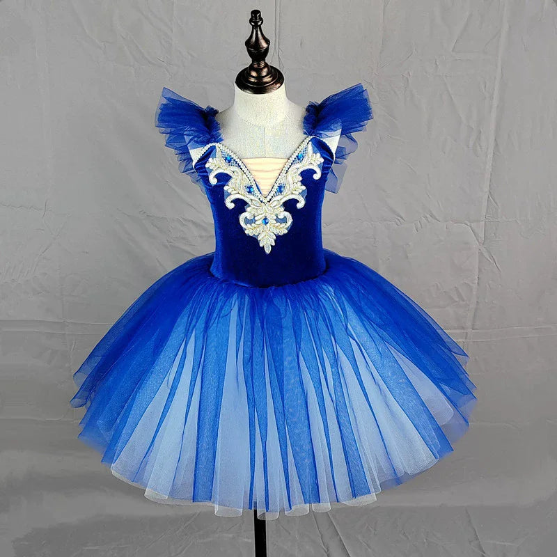 Girl Ballet Dress Dance Costumes Kids Outfit Vestidos Performance Party Baby Clothing Summer Girls Dresses Tutu Children's Day