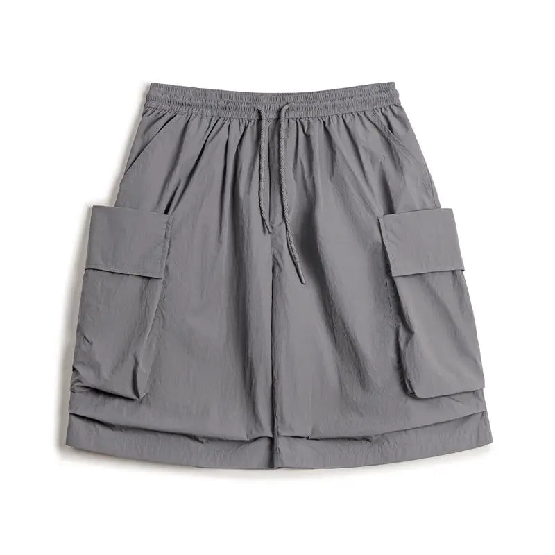 2026 New American Retro Mountain Lightweight A-line Shorts Men Big Pocket Functional Straight Leg Summer Pants Cargo Pants