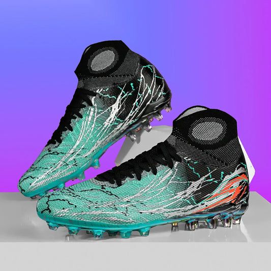 New football shoes men's anti slip boots AG/FG spikes professional match training shoes provide super strong grip