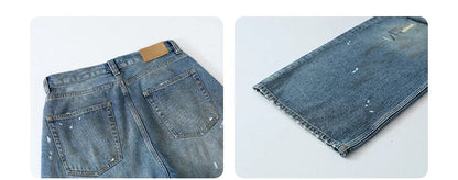 Women Jeans Loose Casual New Retro High Waisted Straight Leg Wide Leg Denim Pants Female Trousers Summer 2025