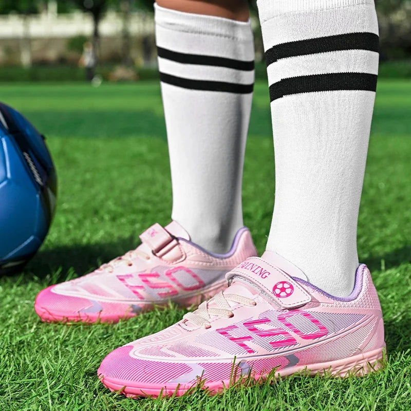 New Kid Football Boots Professional Match Match Boys Soccer Shoes Sports Shoes Non-Slip Sneakers Outdoor Comfortable Unisex