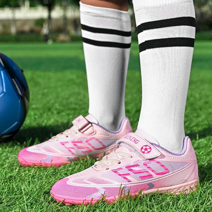 New Kid Football Boots Professional Match Match Boys Soccer Shoes Sports Shoes Non-Slip Sneakers Outdoor Comfortable Unisex