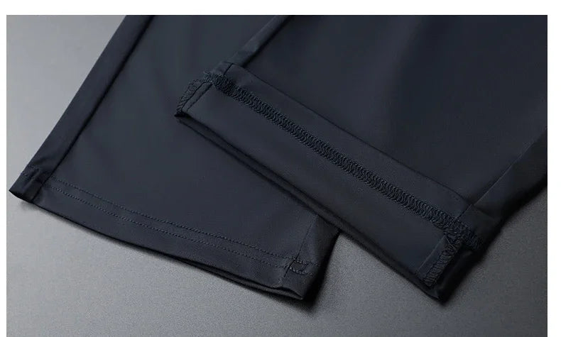 High Elastic Ultra-thin Casual Pants Men's Quick-drying Comfortable Soft Business Korean Spring Summer Trousers Brand Clothes
