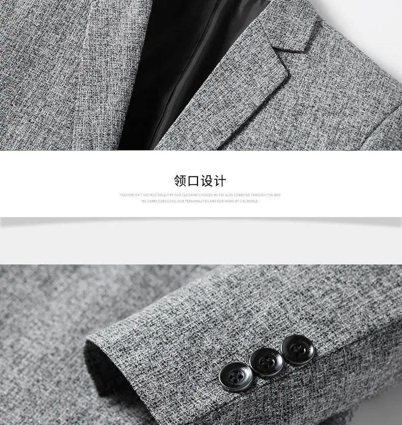 2026 Spring New Arrival Men's Business Casual Blazer High Quality Suit Jacket Comfortable Daily Wear Office Work Outwear