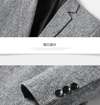 2026 Spring New Arrival Men's Business Casual Blazer High Quality Suit Jacket Comfortable Daily Wear Office Work Outwear