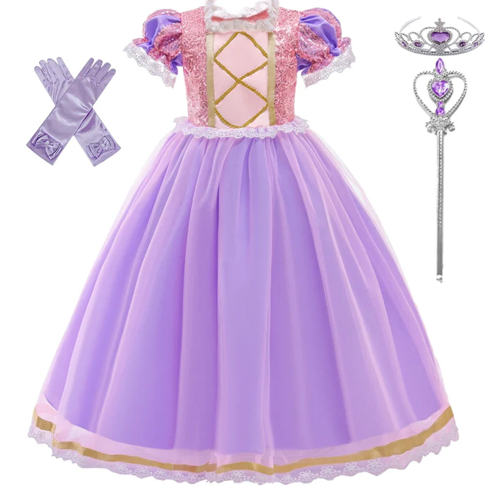 Halloween Costume for Girls Carnival Cosplay Kids Clothes Party Birthday Princess Dress Lace Wedding Christmas Costumes