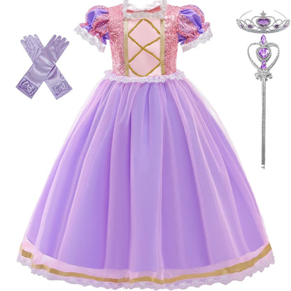 Halloween Costume for Girls Carnival Cosplay Kids Clothes Party Birthday Princess Dress Lace Wedding Christmas Costumes