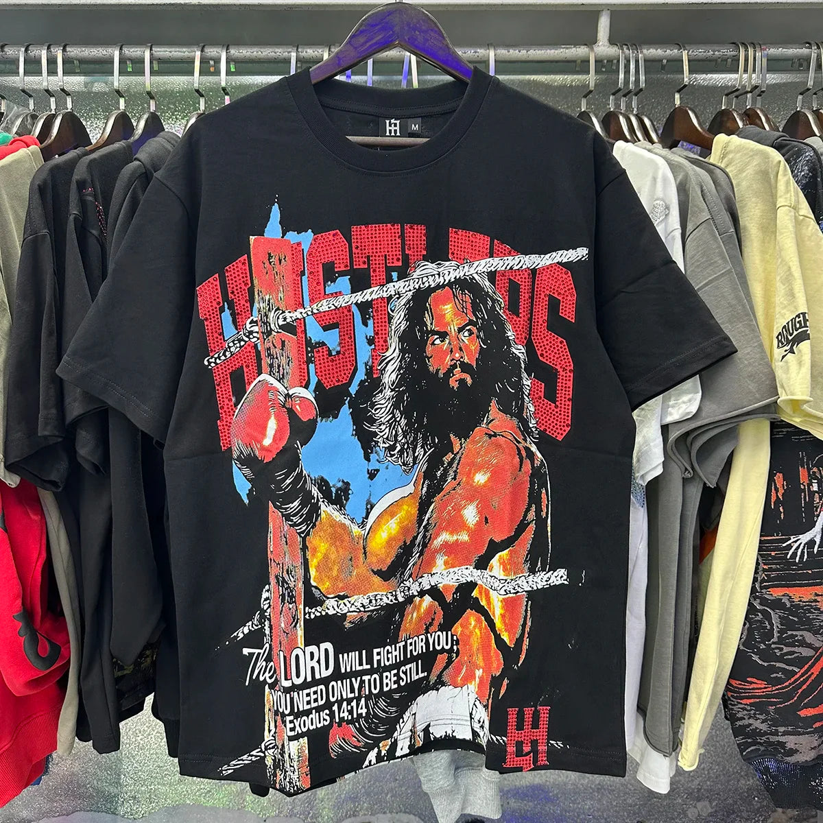 Masked Tattoo Angel Gun Diamond Short Sleeve Tshirts for Men and Women Crew Neck Cotton Summer Top Tees Oversized