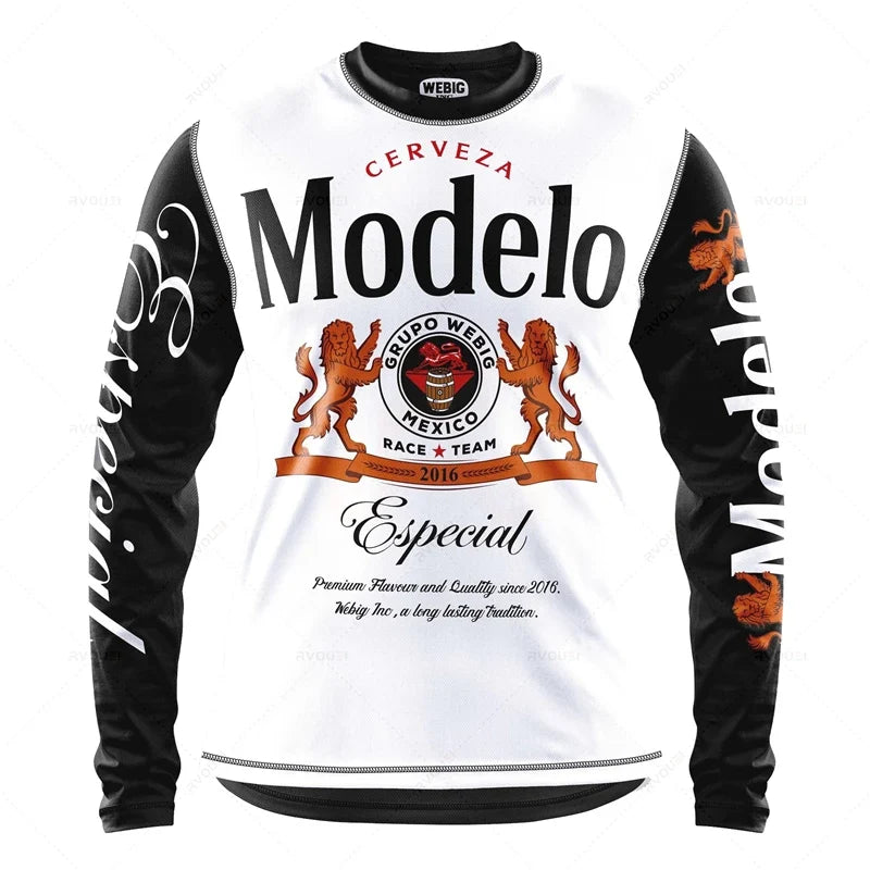Camping Motorcycle Mountain Bike Team Downhill MTB Jersey Offroad Bicycle Locomotive Shirt Cross Country Fishing Hunting Clothes
