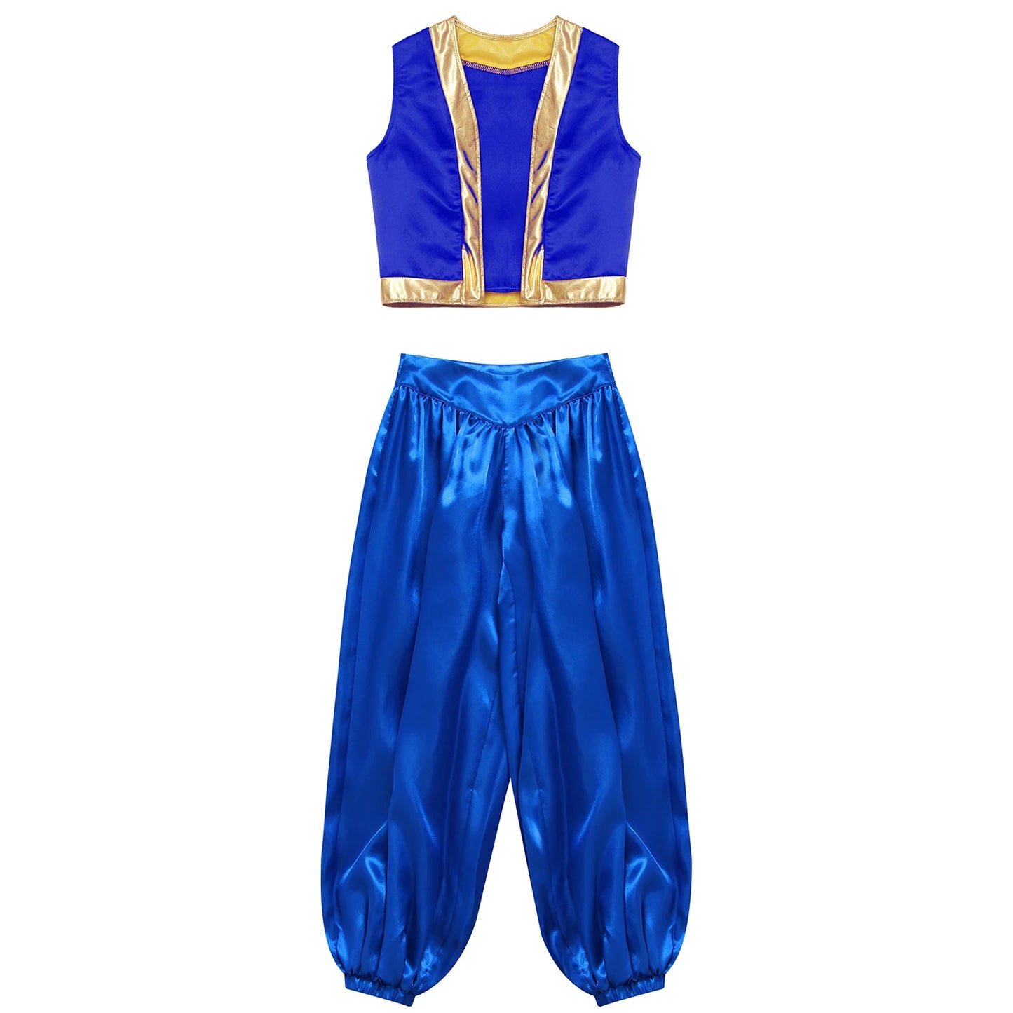 Girls Boys Fancy Dress-up Costume Arabian Costume Prince Role Playing Outfits Carnival Rave Party Suit Halloween Cosplay Costume