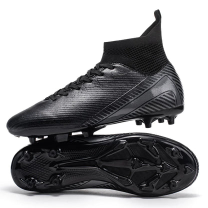 Breathable AG FG football shoes PU Fabric Mesh Upper TPU Wear-resistant Sole Non-slip Design For Kids Youth Daily Play