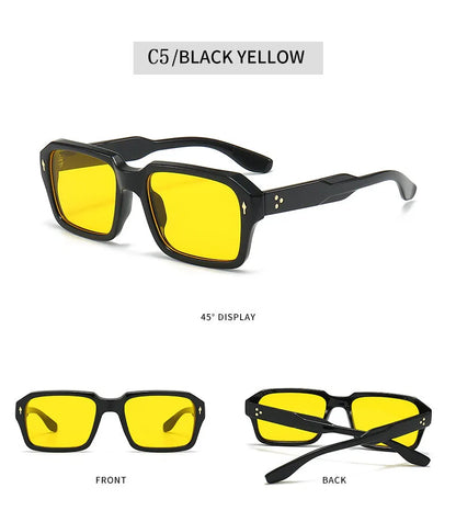 Square Sunglass Men Fashion Sunglasses Women 2025 Trendy Vintage Fashion Glasses Retro Gafas De Sol Hombre Lunette Soleil Femme