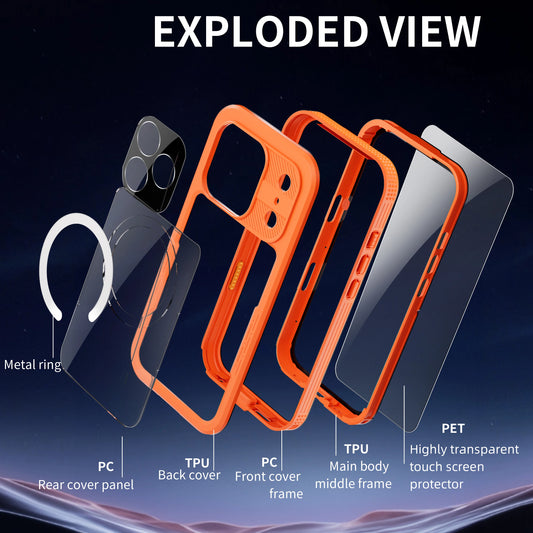 IP68 Waterproof Case For iphone 17 Pro Max 16 17 Air,Shockproof Armor Full Protective Outdoor Snorkeling Swimming diving Cover