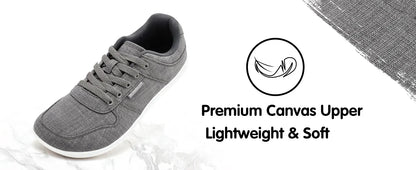 Unisex Barefoot Shoes for Men Women Wide Minimalist Walking Sneakers Lace-Up Outdoor Lightweight Running Shoes