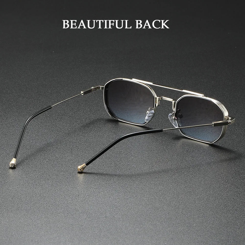 2025 Square Sunglasses Women Trendy Vintage Steampunk Sunglass Men Luxe Fashion Glasses Gafas De Sol Hombre Lunette Soleil Femme