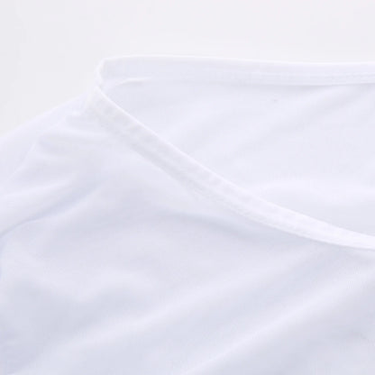 Sexy Unique Transparent T-shirt Men See Through Autumn Long Sleeve Tops Tees Undershirt Spring Slim Casual T Shirts Tshirts