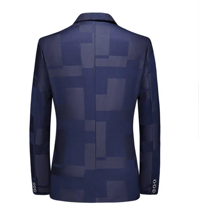 2026 New Men Business Social Suit Jacket Summer Male Single Breasted Thin Dress Male Jacquard Blazers Coats
