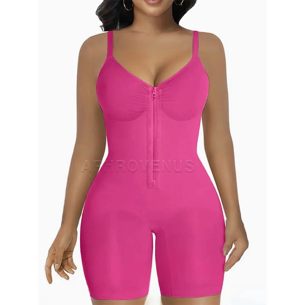 Fajas Colombianas Women Tummy Control Bodysuit Shapewear High Waisted Butt Lift Tights with Adjustable Straps & Breathable Mesh